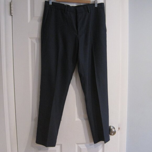 Perry Ellis Portfolio Navy Blue Dress Pants 32W 30L Modern Fit Trousers 32x30 - Picture 2 of 10